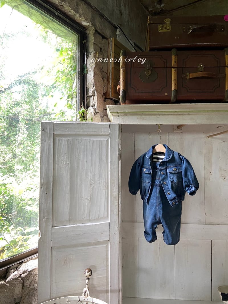 ANNE SHIRLEY - Korean Children Fashion - #Kfashion4kids - Vintage Denim Dungarees Bodysuit - 11