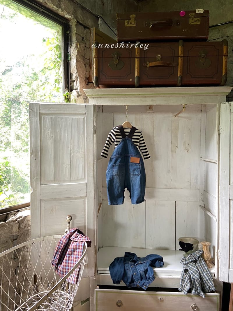 ANNE SHIRLEY - Korean Children Fashion - #Kfashion4kids - Vintage Denim Dungarees Bodysuit - 4