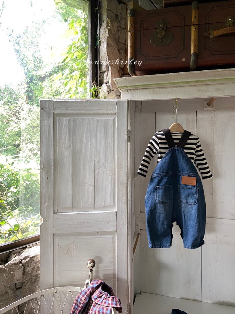 ANNE SHIRLEY - Korean Children Fashion - #Kfashion4kids - Vintage Denim Dungarees Bodysuit - 7