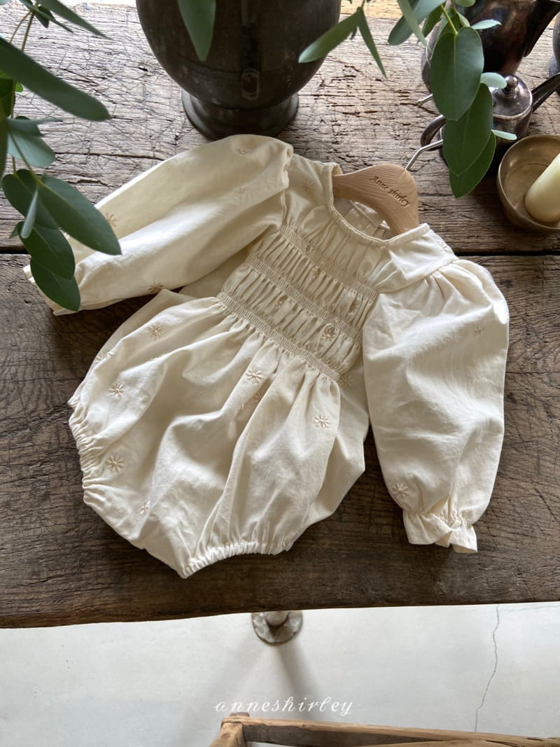 ANNE SHIRLEY - Korean Children Fashion - #Kfashion4kids - Daisy Smocked Bodysuit - 3