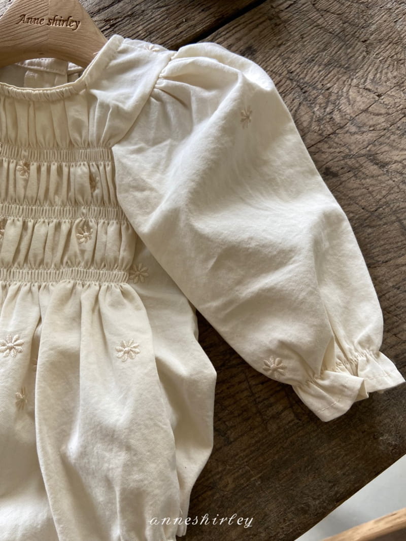 ANNE SHIRLEY - Korean Children Fashion - #Kfashion4kids - Daisy Smocked Bodysuit - 6