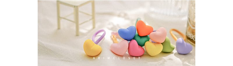 ARIM CLOSET - Korean Children Fashion - #Kfashion4kids - Heart Hairring [set of 2]