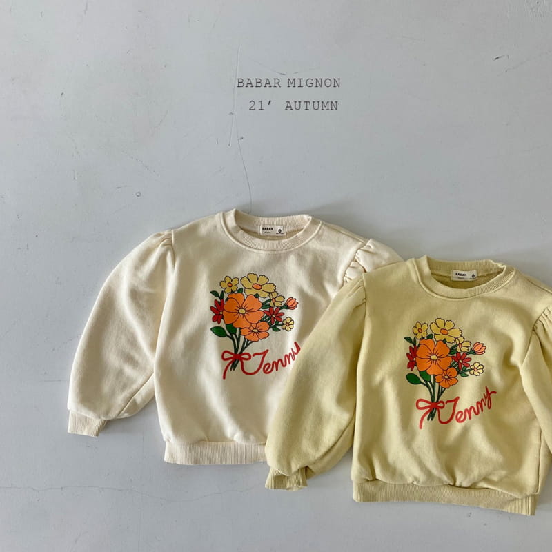 BABAR MIGNON - Korean Children Fashion - #Kfashion4kids - Flower Bucket Sweatshirt