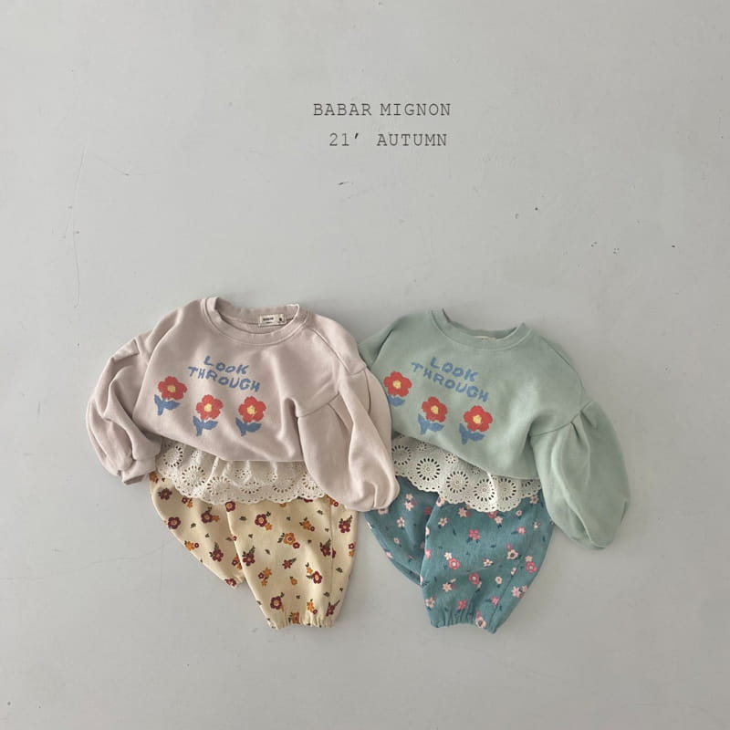 BABAR MIGNON - Korean Children Fashion - #Kfashion4kids - Flower Sweatshirt - 12