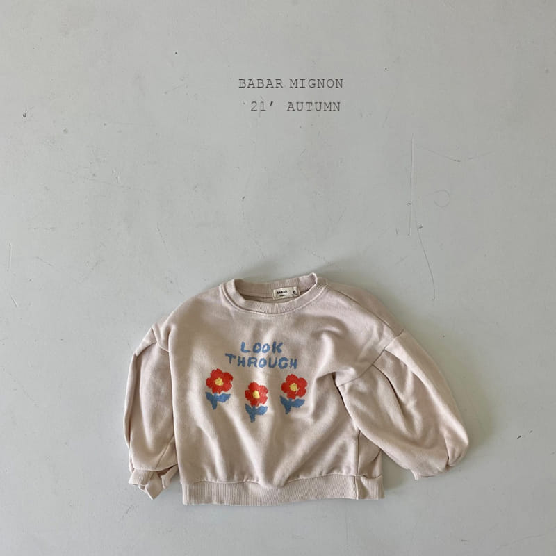 BABAR MIGNON - Korean Children Fashion - #Kfashion4kids - Flower Sweatshirt - 4