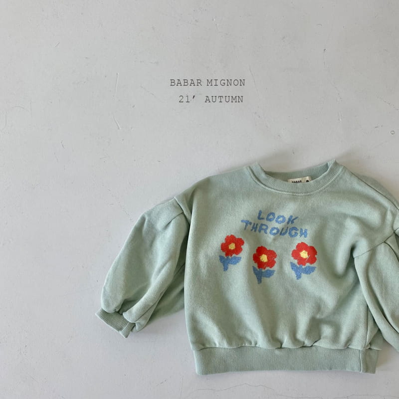 BABAR MIGNON - Korean Children Fashion - #Kfashion4kids - Flower Sweatshirt - 9