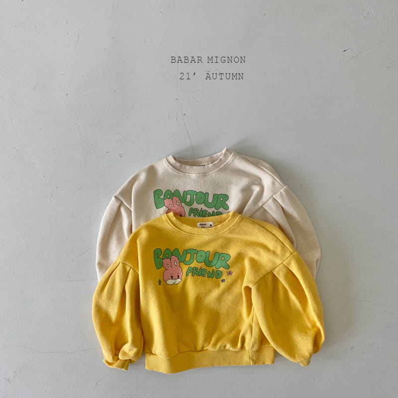 BABAR MIGNON - Korean Children Fashion - #Kfashion4kids - Bon Jour Sweatshirt - 3