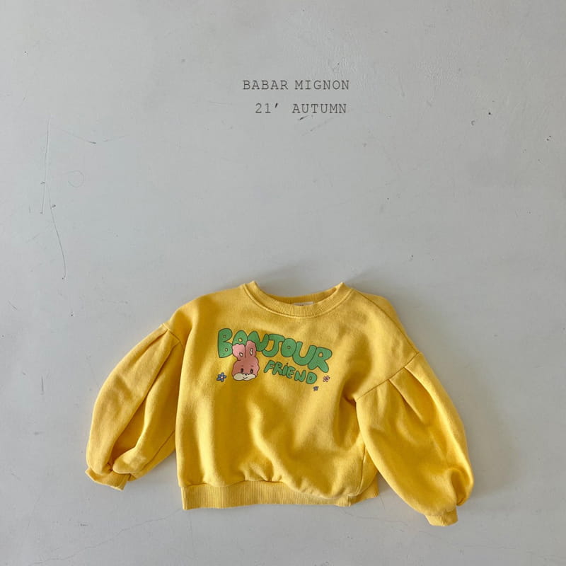 BABAR MIGNON - Korean Children Fashion - #Kfashion4kids - Bon Jour Sweatshirt - 4