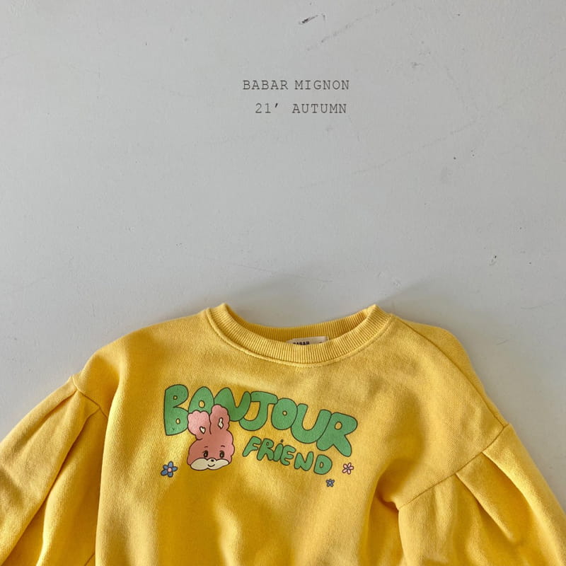 BABAR MIGNON - Korean Children Fashion - #Kfashion4kids - Bon Jour Sweatshirt - 6
