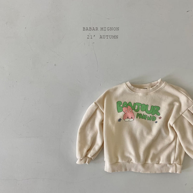 BABAR MIGNON - Korean Children Fashion - #Kfashion4kids - Bon Jour Sweatshirt - 8