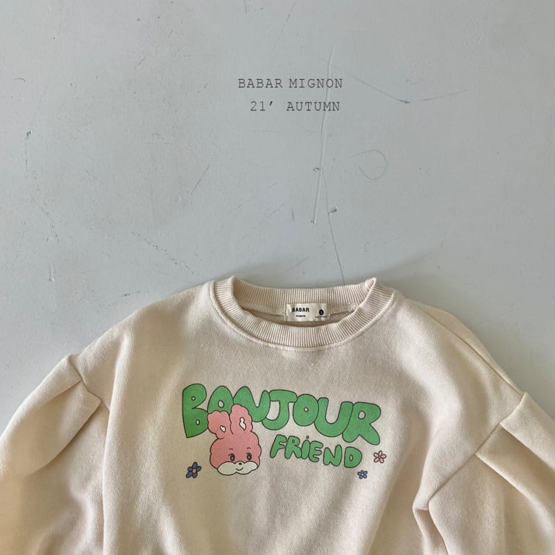 BABAR MIGNON - Korean Children Fashion - #Kfashion4kids - Bon Jour Sweatshirt - 9