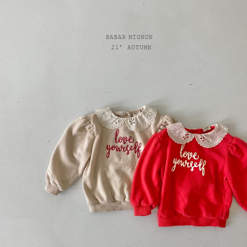 BABAR MIGNON - Korean Children Fashion - #Kfashion4kids - Lace Sweatshirt