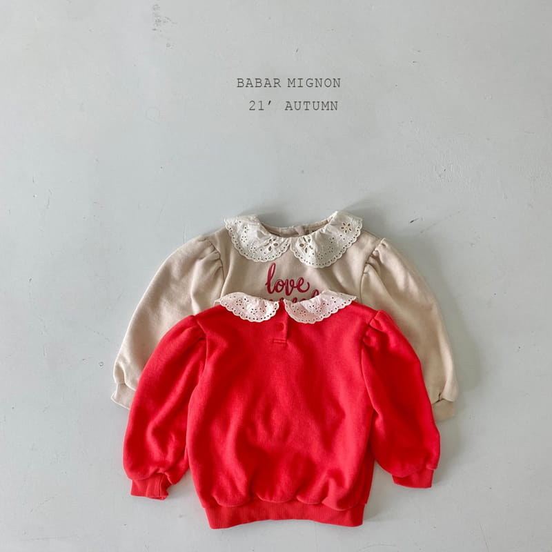 BABAR MIGNON - Korean Children Fashion - #Kfashion4kids - Lace Sweatshirt - 6