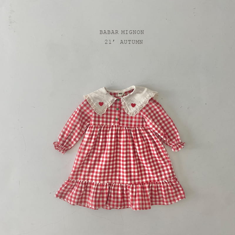 BABAR MIGNON - Korean Children Fashion - #Kfashion4kids - Heart Embroidery One-piece - 11
