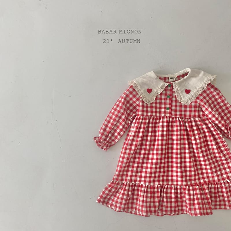 BABAR MIGNON - Korean Children Fashion - #Kfashion4kids - Heart Embroidery One-piece - 12