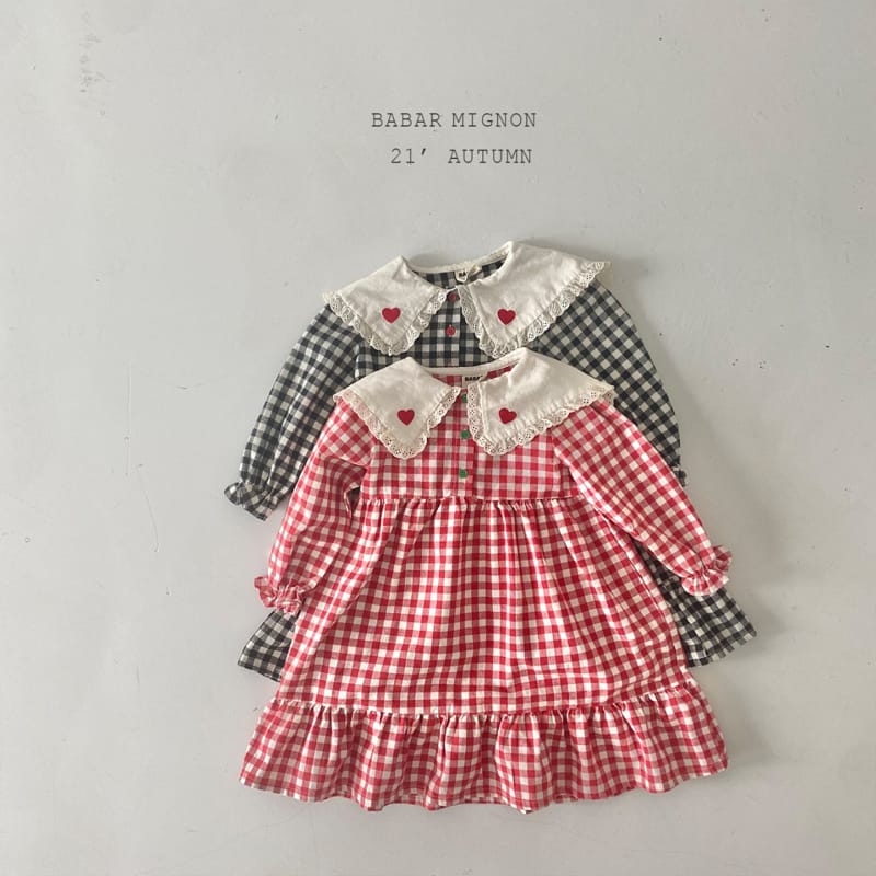 BABAR MIGNON - Korean Children Fashion - #Kfashion4kids - Heart Embroidery One-piece - 2