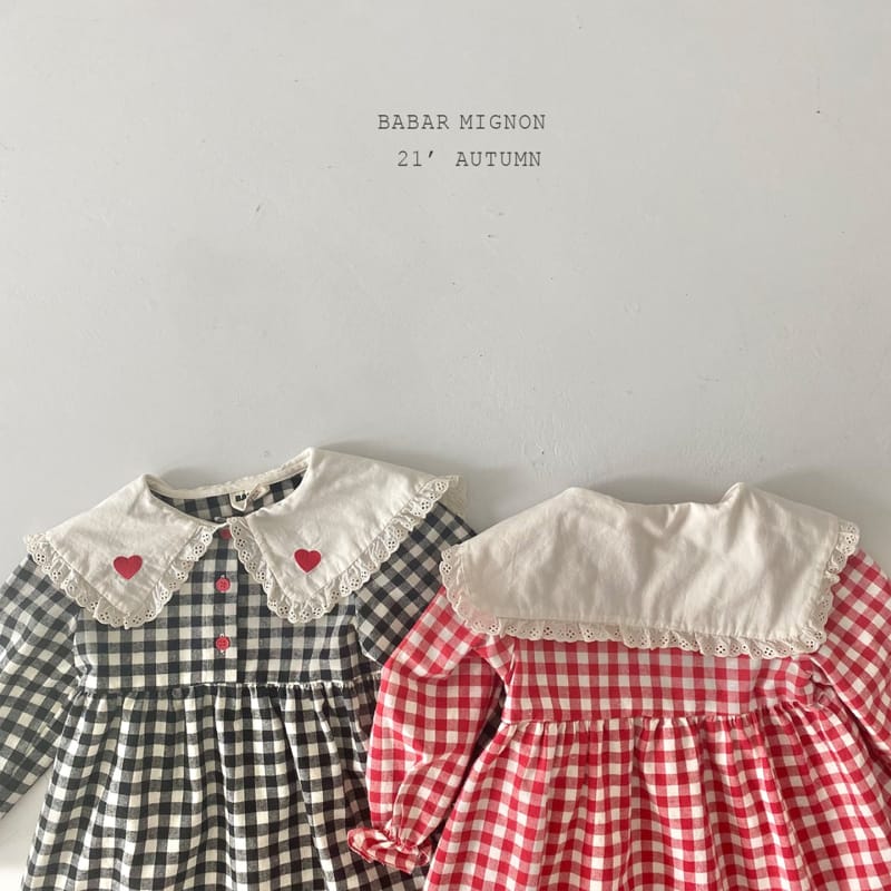 BABAR MIGNON - Korean Children Fashion - #Kfashion4kids - Heart Embroidery One-piece - 5