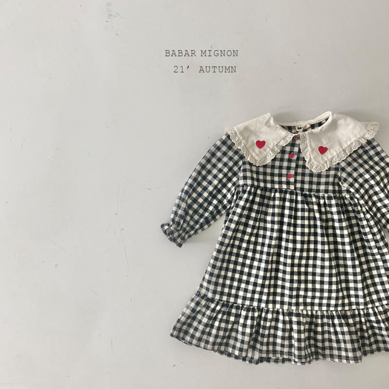 BABAR MIGNON - Korean Children Fashion - #Kfashion4kids - Heart Embroidery One-piece - 7