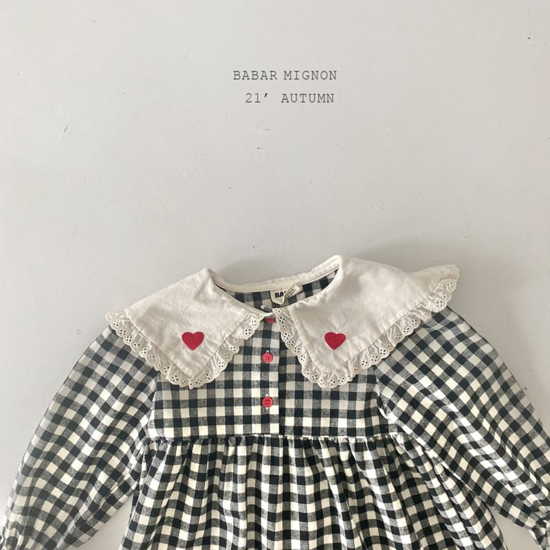BABAR MIGNON - Korean Children Fashion - #Kfashion4kids - Heart Embroidery One-piece - 8