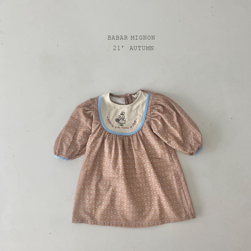 BABAR MIGNON - Korean Children Fashion - #Kfashion4kids - Rabbit Embroidery One-piece - 6