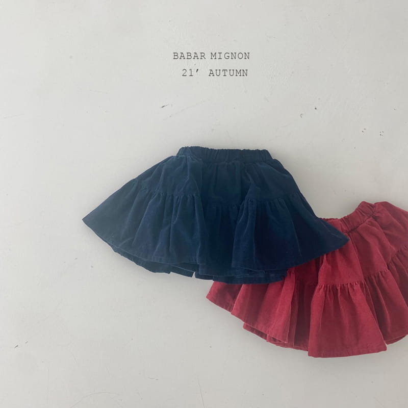 BABAR MIGNON - Korean Children Fashion - #Kfashion4kids - Lovely Corduroy Skirt