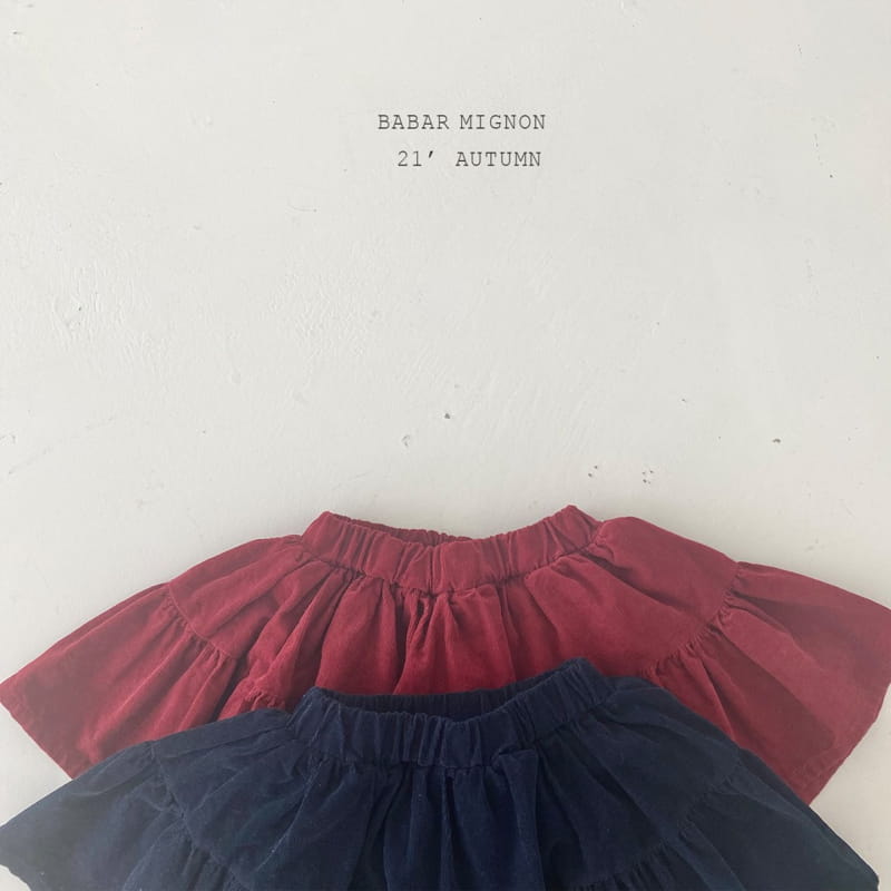 BABAR MIGNON - Korean Children Fashion - #Kfashion4kids - Lovely Corduroy Skirt - 3