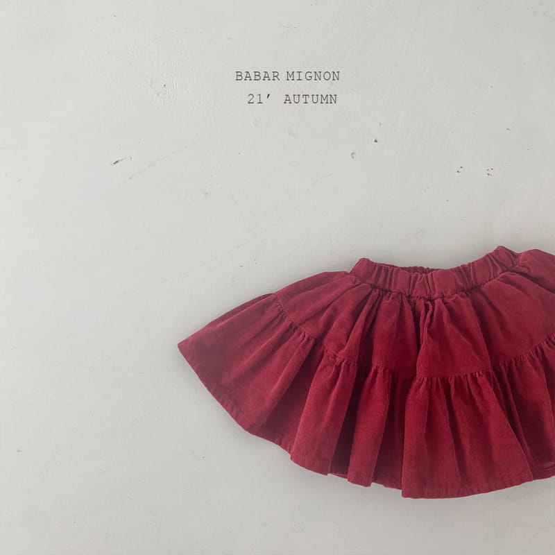 BABAR MIGNON - Korean Children Fashion - #Kfashion4kids - Lovely Corduroy Skirt - 8