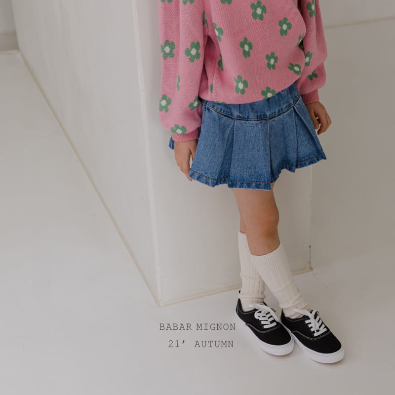 BABAR MIGNON - Korean Children Fashion - #Kfashion4kids - Pleats Denim Skirt - 12