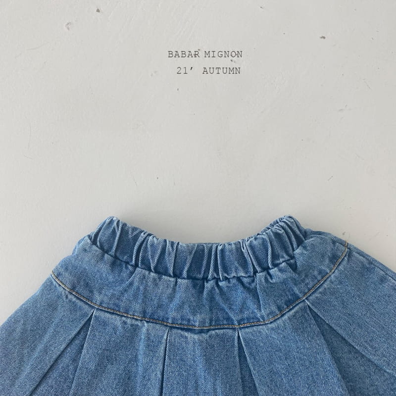 BABAR MIGNON - Korean Children Fashion - #Kfashion4kids - Pleats Denim Skirt - 2