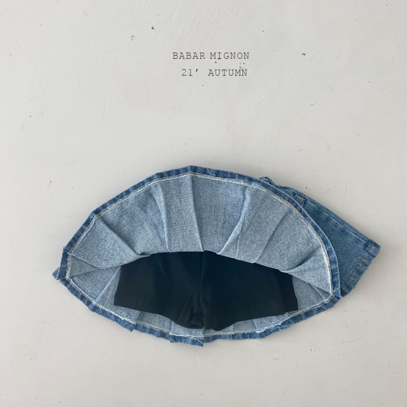 BABAR MIGNON - Korean Children Fashion - #Kfashion4kids - Pleats Denim Skirt - 3