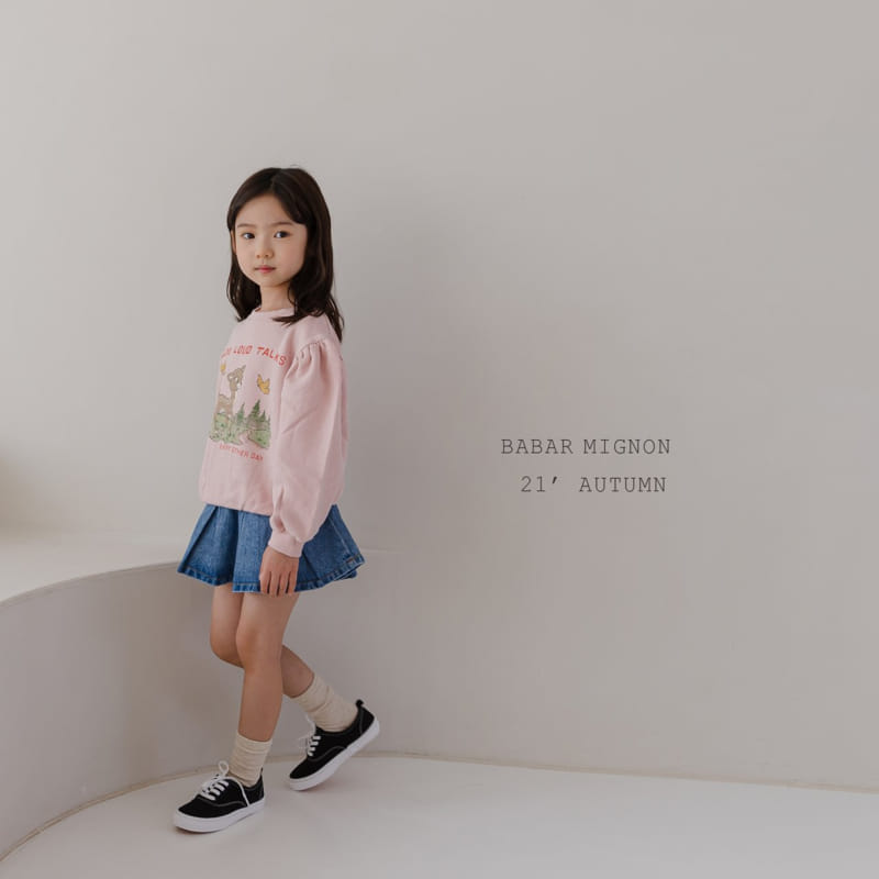 BABAR MIGNON - Korean Children Fashion - #Kfashion4kids - Pleats Denim Skirt - 6