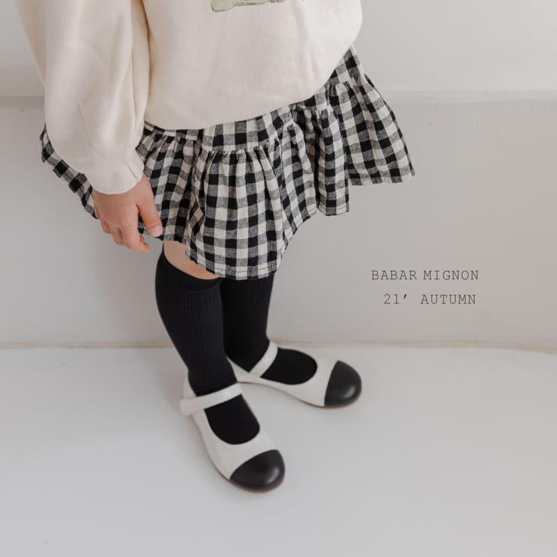 BABAR MIGNON - Korean Children Fashion - #Kfashion4kids - Lovely Check Skirt - 10