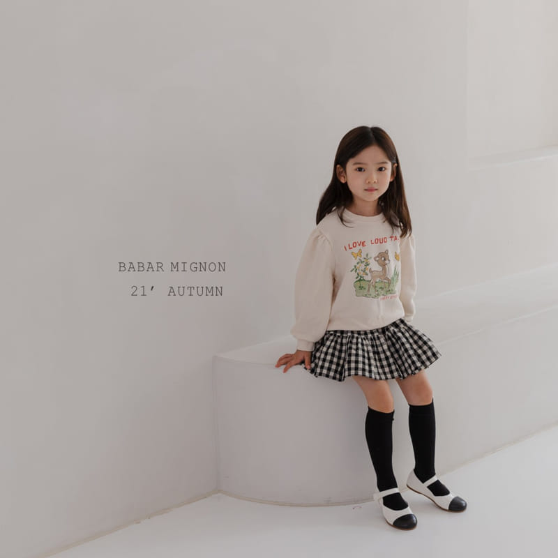 BABAR MIGNON - Korean Children Fashion - #Kfashion4kids - Lovely Check Skirt - 12