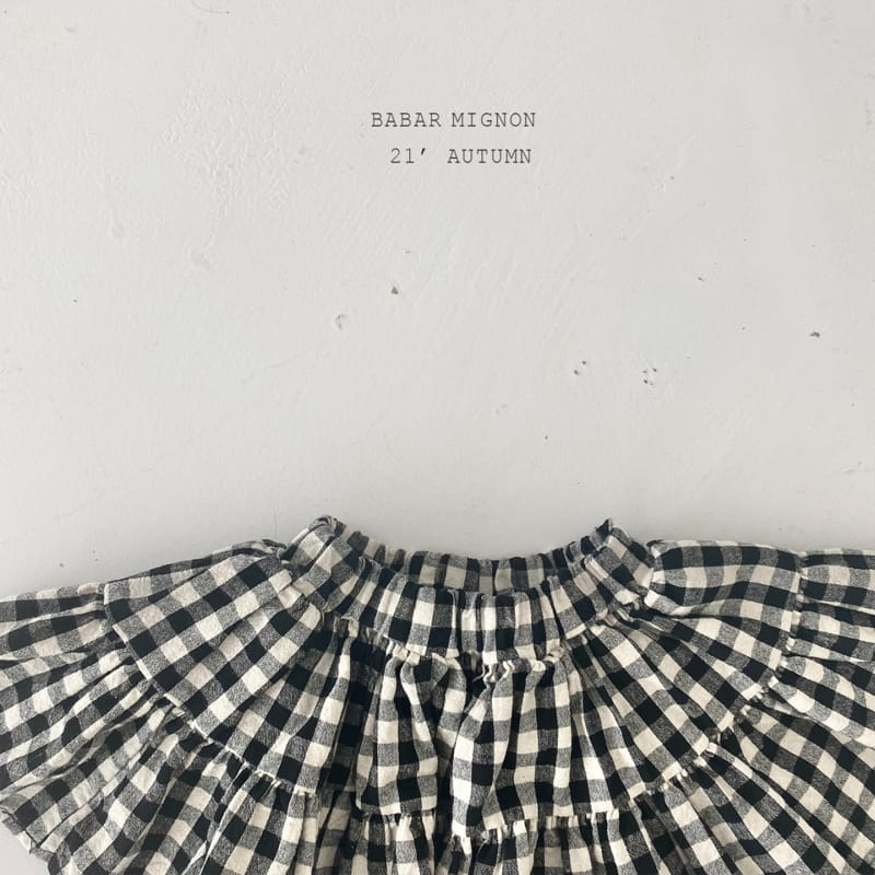 BABAR MIGNON - Korean Children Fashion - #Kfashion4kids - Lovely Check Skirt - 2
