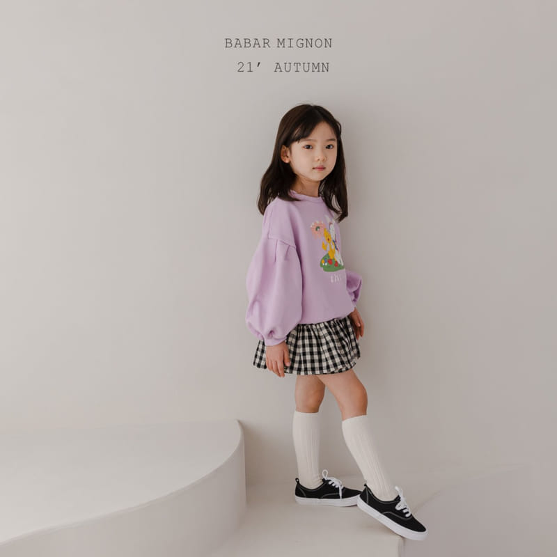 BABAR MIGNON - Korean Children Fashion - #Kfashion4kids - Lovely Check Skirt - 8