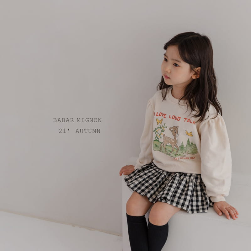 BABAR MIGNON - Korean Children Fashion - #Kfashion4kids - Lovely Check Skirt - 9