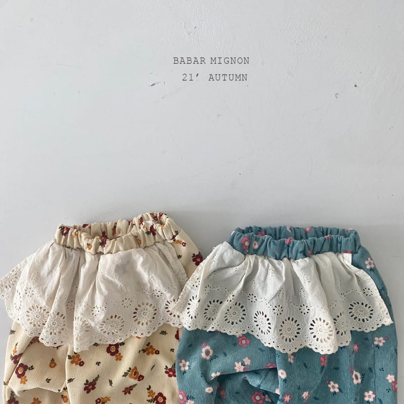 BABAR MIGNON - Korean Children Fashion - #Kfashion4kids - Lace Floral Pants - 2