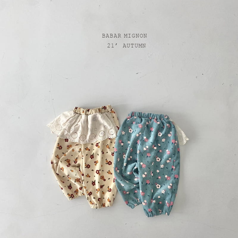BABAR MIGNON - Korean Children Fashion - #Kfashion4kids - Lace Floral Pants - 3