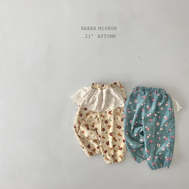 BABAR MIGNON - Korean Children Fashion - #Kfashion4kids - Lace Floral Pants - 4