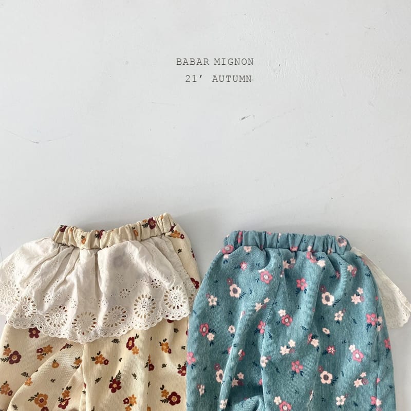 BABAR MIGNON - Korean Children Fashion - #Kfashion4kids - Lace Floral Pants - 5
