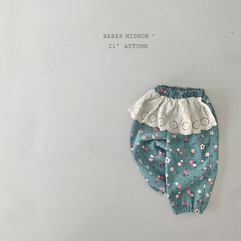 BABAR MIGNON - Korean Children Fashion - #Kfashion4kids - Lace Floral Pants - 7