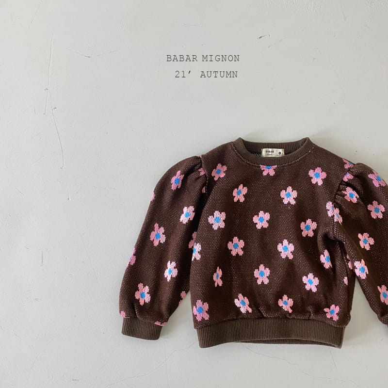 BABAR MIGNON - Korean Children Fashion - #Kfashion4kids - Floral Dot Sweatshirt - 5
