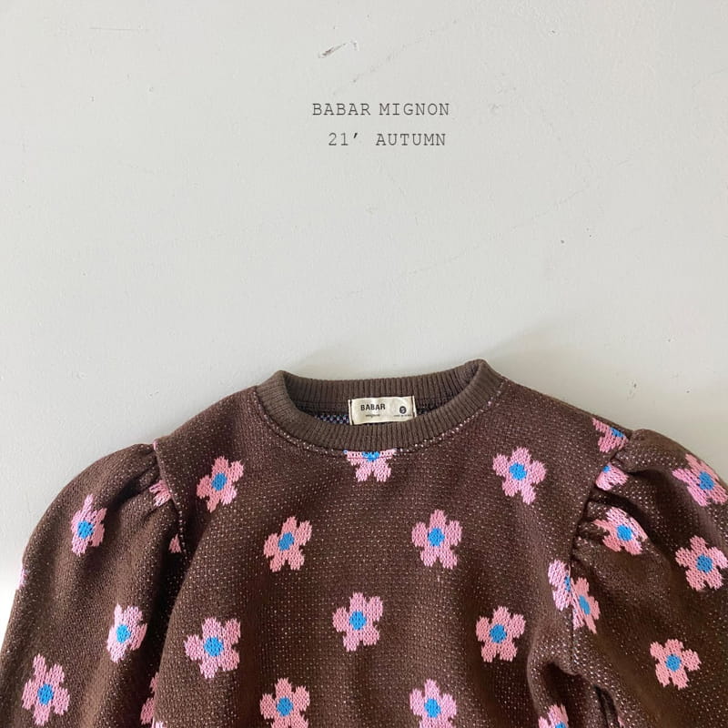 BABAR MIGNON - Korean Children Fashion - #Kfashion4kids - Floral Dot Sweatshirt - 7