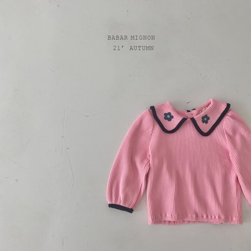 BABAR MIGNON - Korean Children Fashion - #Kfashion4kids - Flower Collar Tee - 12