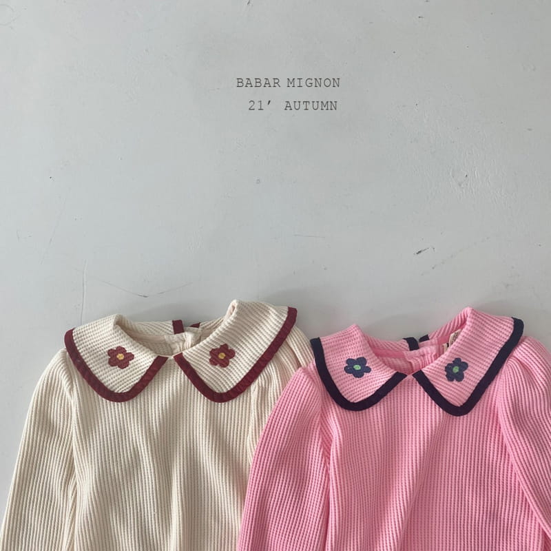 BABAR MIGNON - Korean Children Fashion - #Kfashion4kids - Flower Collar Tee - 2