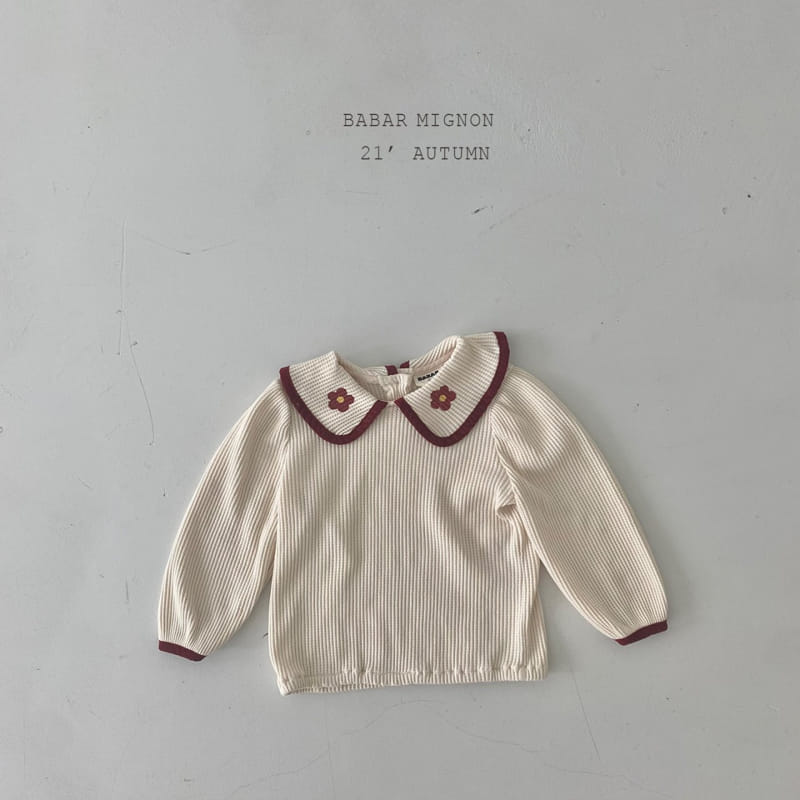 BABAR MIGNON - Korean Children Fashion - #Kfashion4kids - Flower Collar Tee - 7