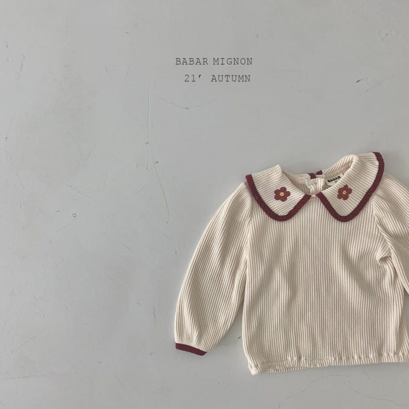 BABAR MIGNON - Korean Children Fashion - #Kfashion4kids - Flower Collar Tee - 8