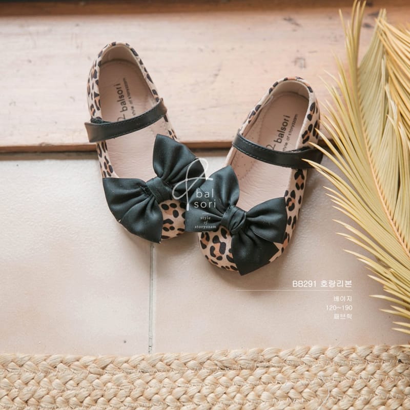 BABYZZAM - Korean Children Fashion - #Kfashion4kids - Tiger Ribbon Flats