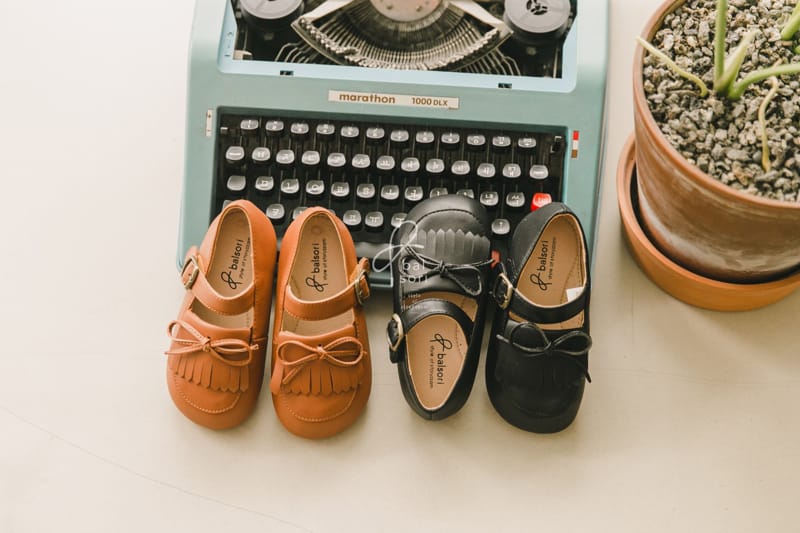 BABYZZAM - Korean Children Fashion - #Kfashion4kids - Mustache Ribbon Flats