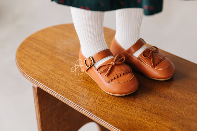 BABYZZAM - Korean Children Fashion - #Kfashion4kids - Mustache Ribbon Flats - 2